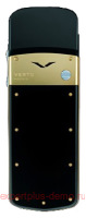 Vertu Signature Stainless Steel with Yellow Metal Bezel